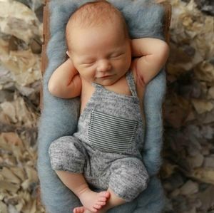 Newborn photo prop outfit baby boy romper